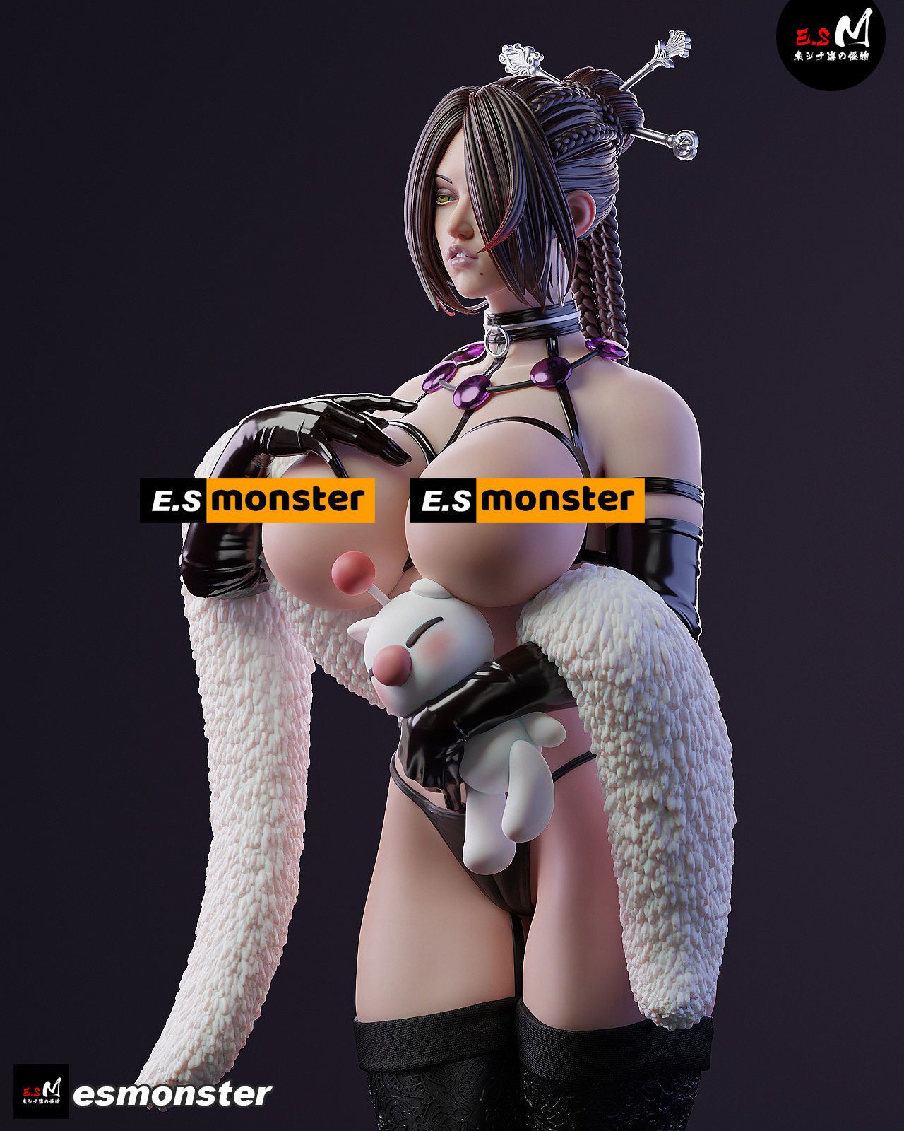 LULU Statue | Final Fantasy Fan Art by E.S Monster SFW,NSFW null