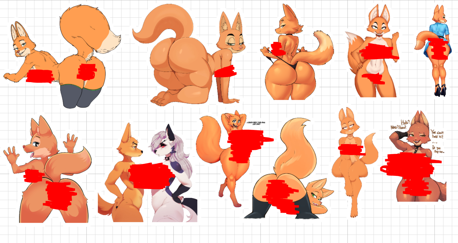Diane Foxington Pack Sticker | The Bad Guys Vinyl Sticker NSFW furry sticker,sticker pack,nsfw sticker,Diane Foxington sticker,The Bad Guys sticker