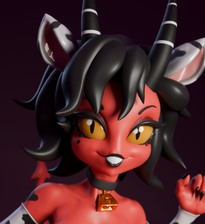 Millie Statue | Helluva Boss Fan Art by mowmaw NSFW,Futa 3d printed,Millie Statue,futa statue,Helluva Boss statue,furry statue,nsfw statue
