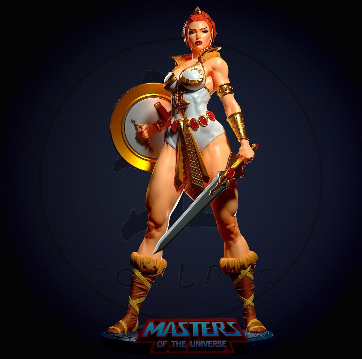 Teela Statue | Masters of the Universe Fan Art by Yan H