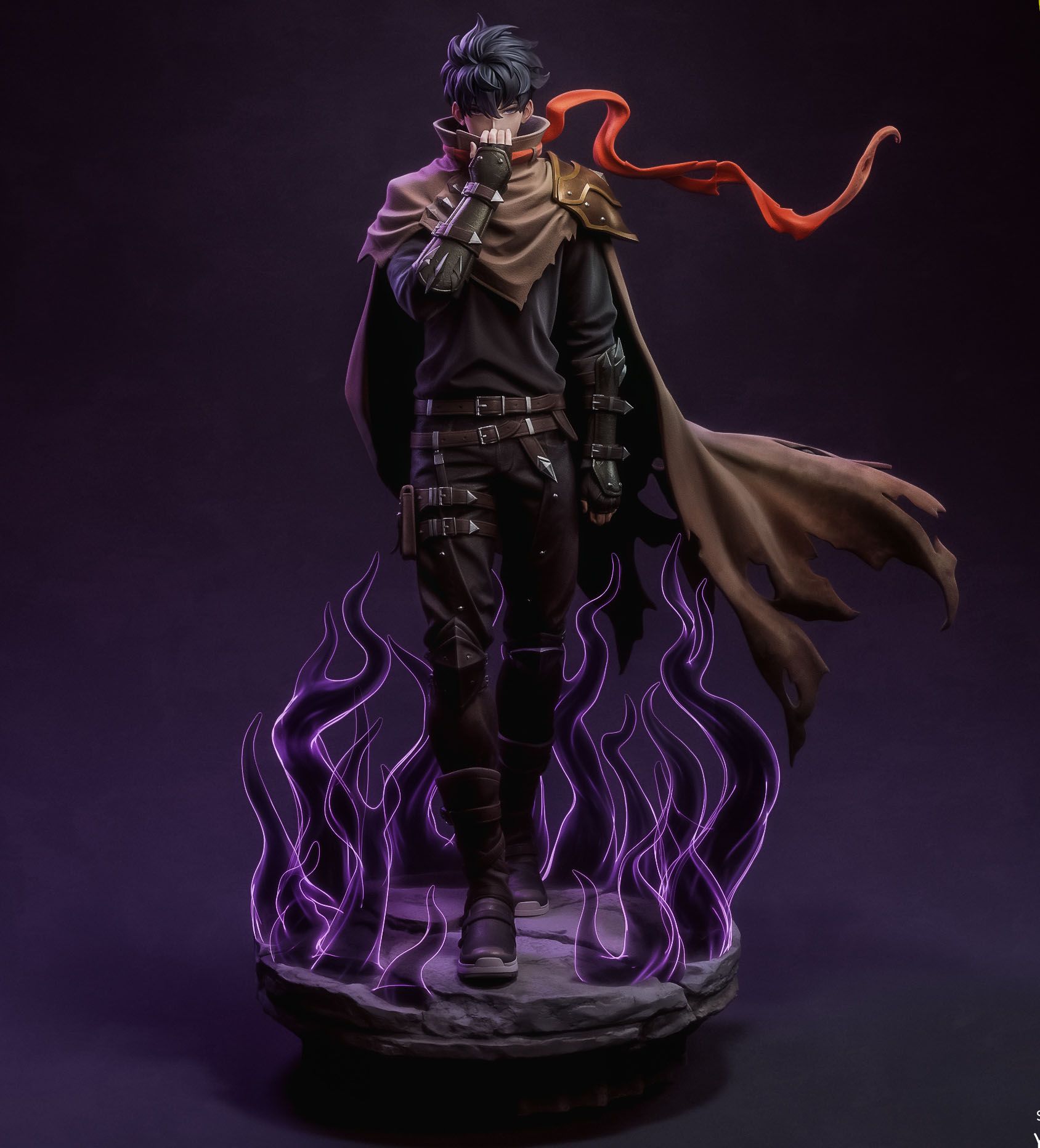 Sung Jin-Woo Statue | Solo Leveling Fan Art by Bulkamancer SFW 3d printed statue,3d printed,Sung Jin-Woo Statue,3d printed figure,Solo Leveling statue