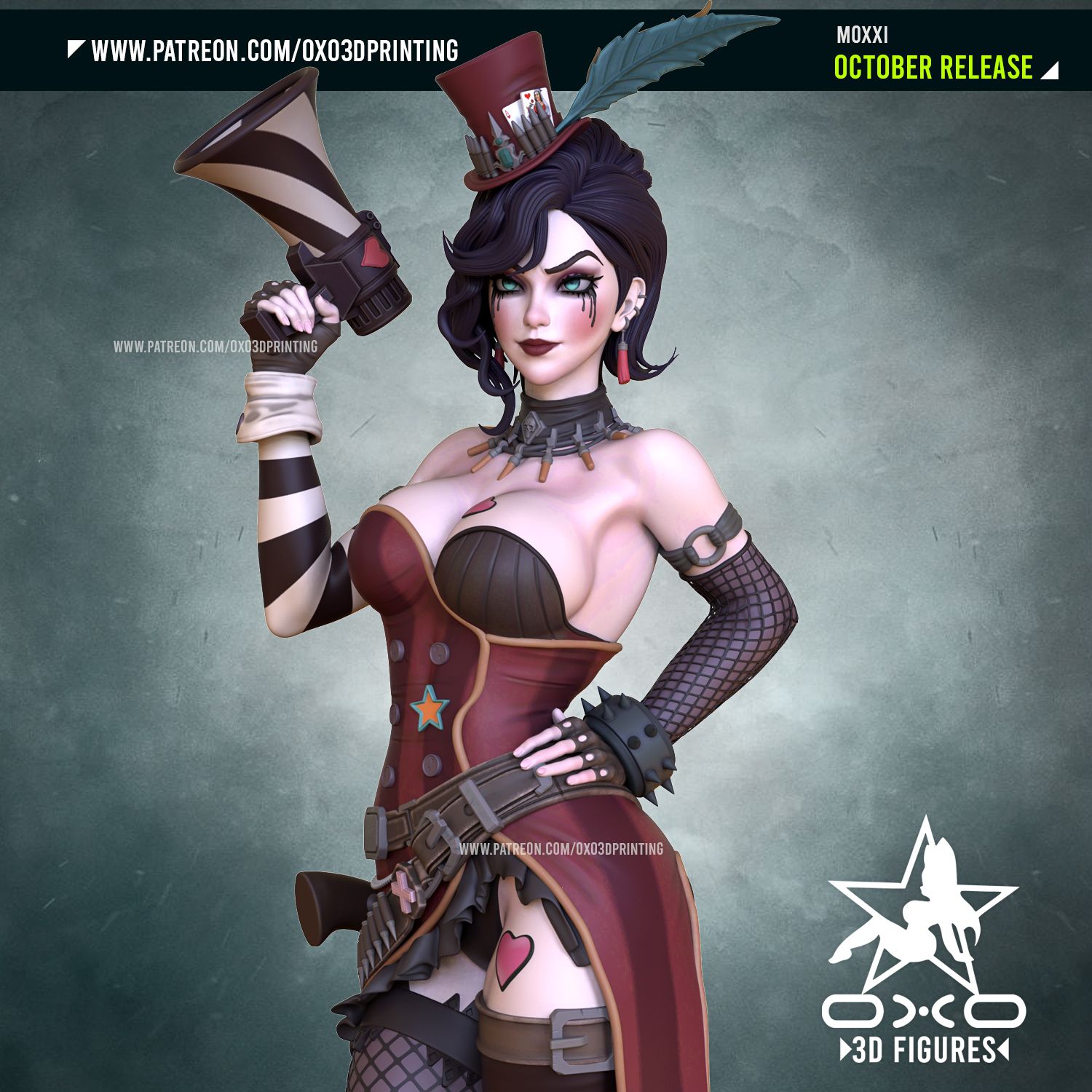 Moxxi Statue | Borderlands Fan Art by OXO3D SFW,NSFW null