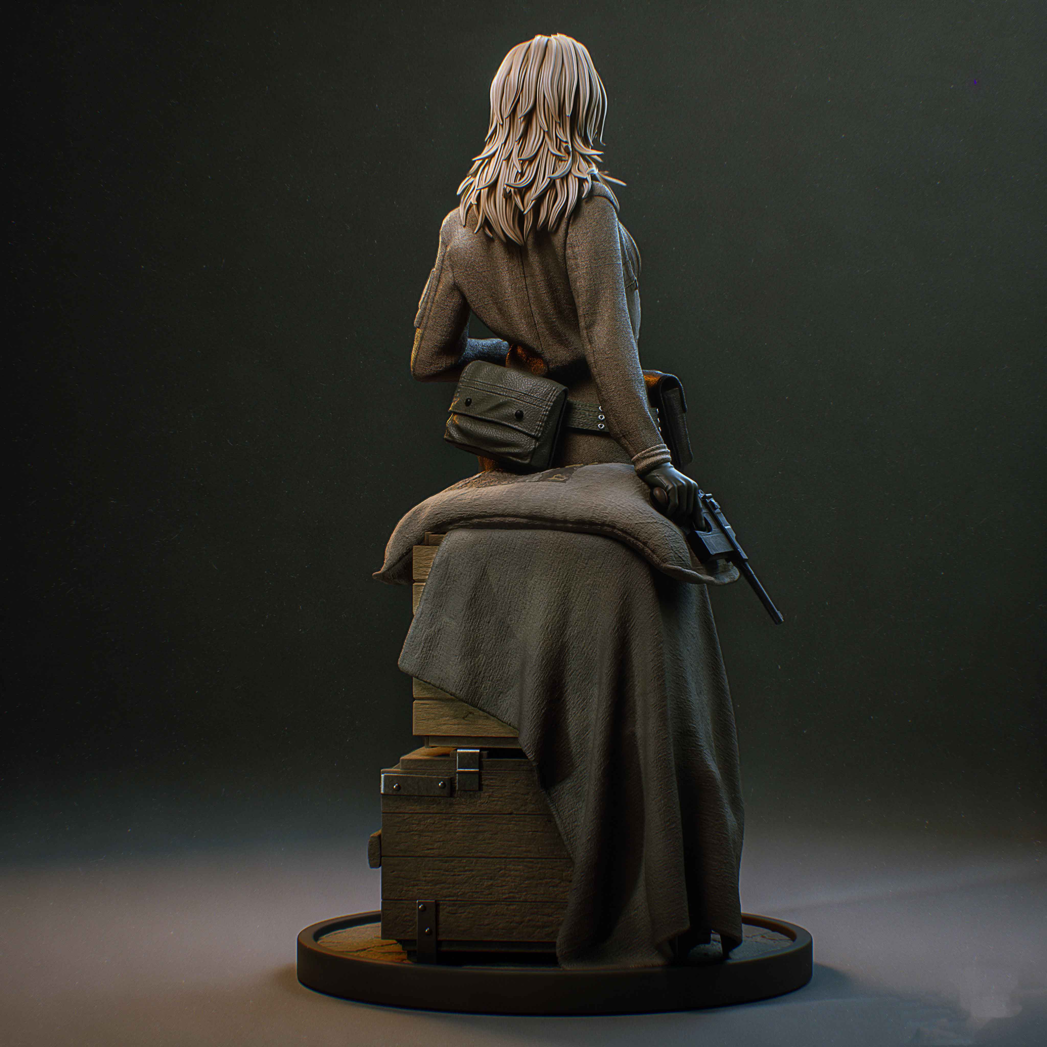 EVA Statue | Metal Gear Fan Art by Bulkamancer SFW 3d printed statue,3d printed,EVA Statue,3d printed figure,Metal Gear statue