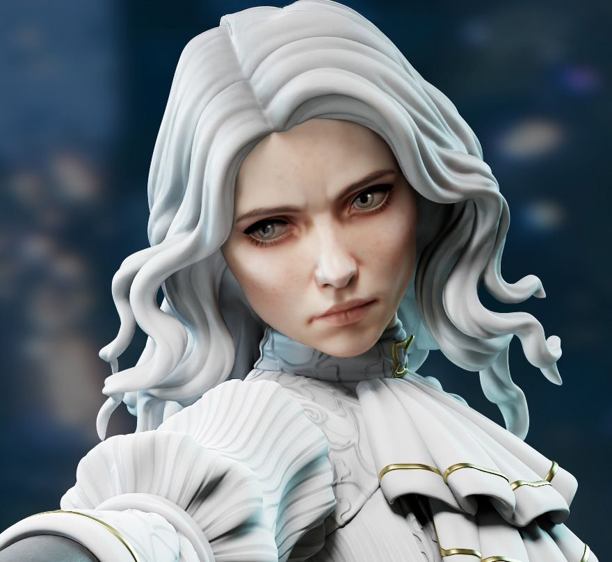 Real Maelle Statue | Clair Obscur: Expedition 33 Fan Art by Bulkamancer SFW 3d printed statue,3d printed,Maelle Statue,3d printed figure,Clair Obscur: Expedition 33 statue
