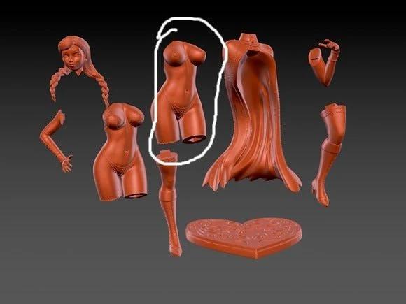 Anna Statue | Frozen Fan Art by Exclusive3dprints SFW,NSFW null