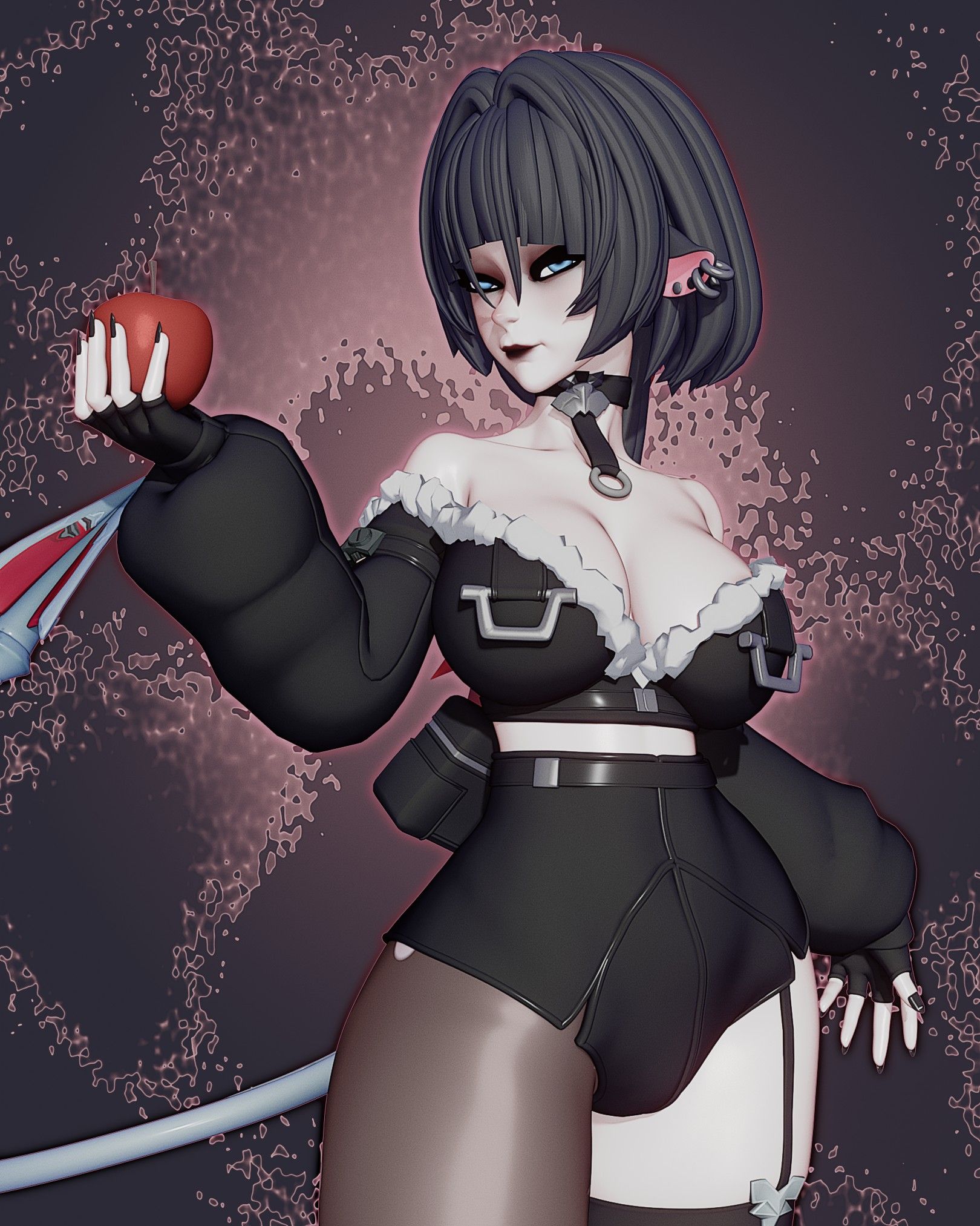 Goth Jane Doe Statue | Zenless Zone Zero Fan Art by Rushzilla SFW,NSFW 3d printed statue,3d printed,3d printed figure,Zenless Zone Zero Statue,Goth Jane Doe Statue,nsfw statue