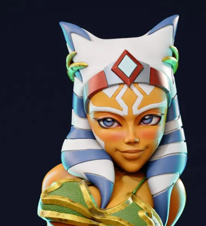 Ahsoka Statue | Star Wars Fan Art by Jigglystix SFW,NSFW,Futa 3d printed statue,3d printed,nsfw statue,3d printed figure,futa statue,Ahsoka Statue,Star Wars Statue,futa figurines,futanari figurines,futanari statue