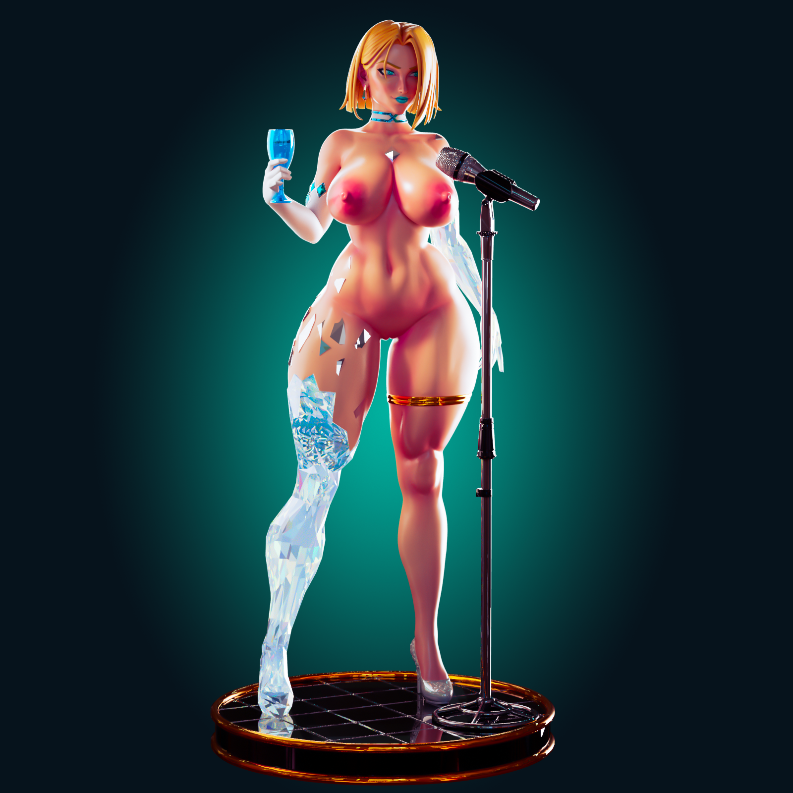 Emma Frost Thick Statue | Marvel Rivals Fan Art by Officer Rhu SFW,NSFW,Futa 3d printed,Emma Frost Thick statue,futa statue,Marvel Rivals statue,nsfw statue