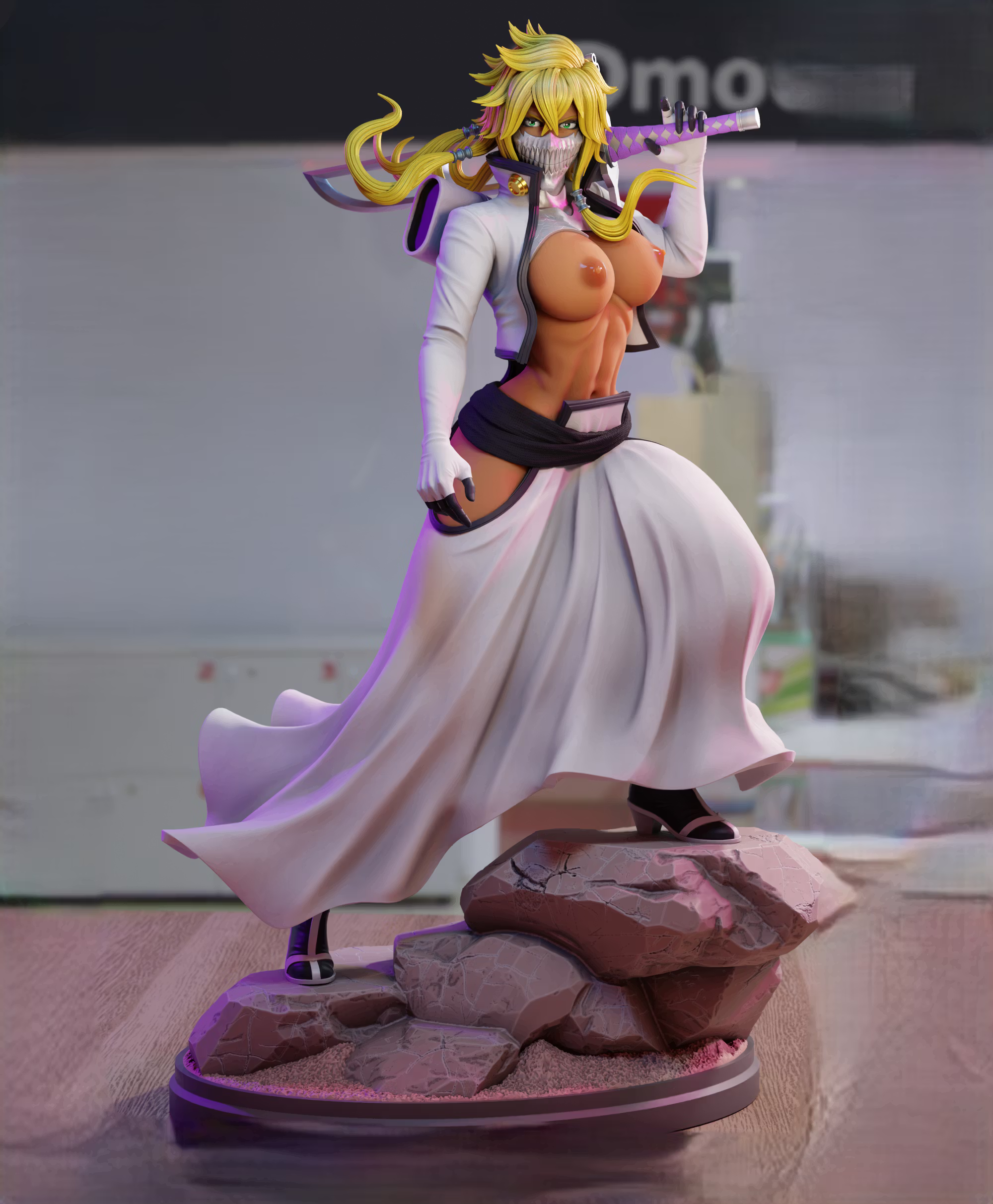 Tier Harribel Statue | Bleach Fan Art by 3Dmoonn SFW,NSFW 3d printed,3d printed statue,Tier Harribel Statue,Bleach statue,nsfw statue