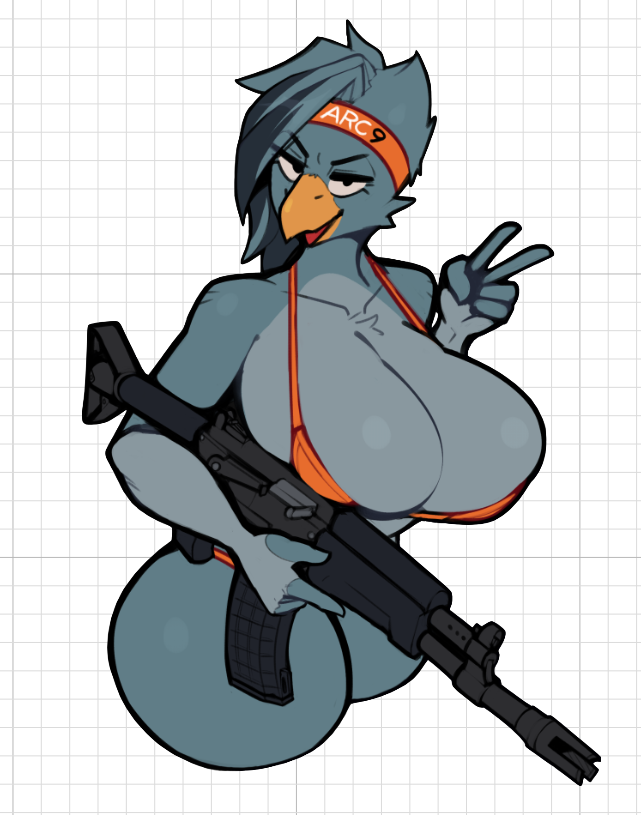 Arc9bird Rifle Furry Sticker | Garry's Mod Vinyl Sticker SFW sfw sticker,stickers,Arc9bird Rifle sticker,Garry's Mod sticker,furry sticker