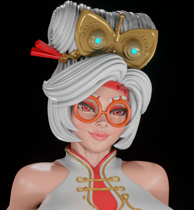 Purah Statue | The Legend of Zelda Fan Art by Digital Dark SFW,NSFW,Futa 3d printed statue,3d printed,nsfw statue,futa statue,3d printed figure,Purah Statue,The Legend of Zelda Statue