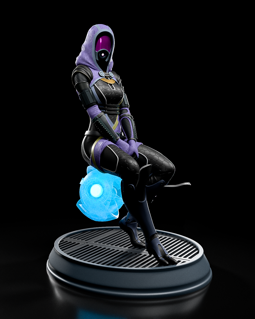 Tali Zorah Statue | Mass Effect Fan Art by H3LLCREATOR SFW 3d printed statue,Mass Effect,3d printed,Tali Zorah Statue,3d printed figure