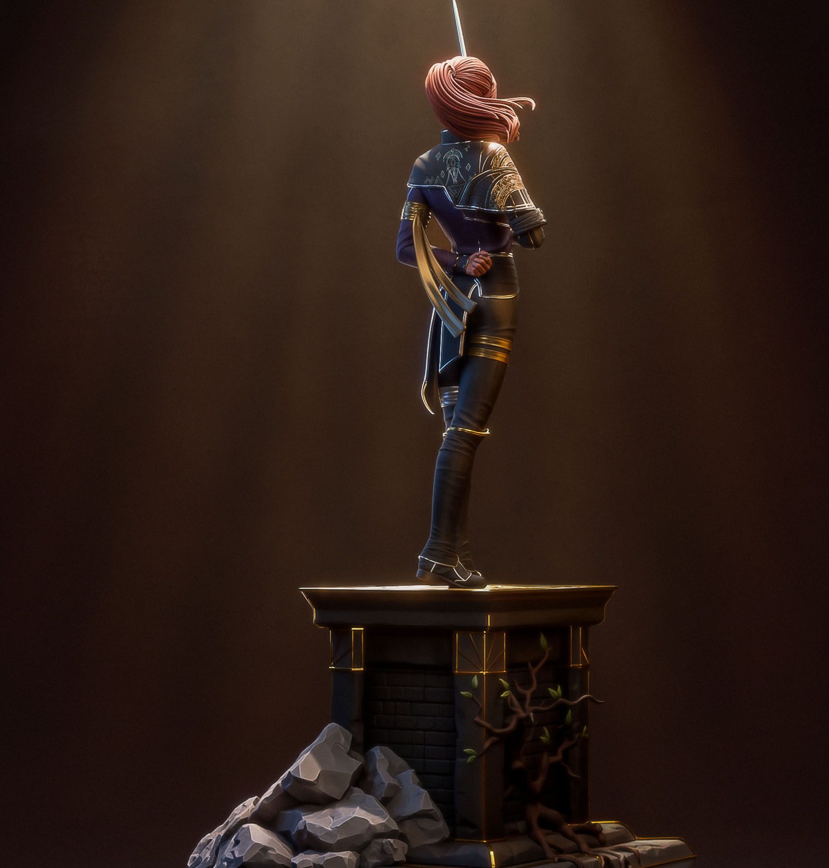 Maelle Statue | Clair Obscur: Expedition 33 Fan Art by Bulkamancer SFW 3d printed statue,3d printed,Maelle Statue,3d printed figure,Clair Obscur: Expedition 33 statue