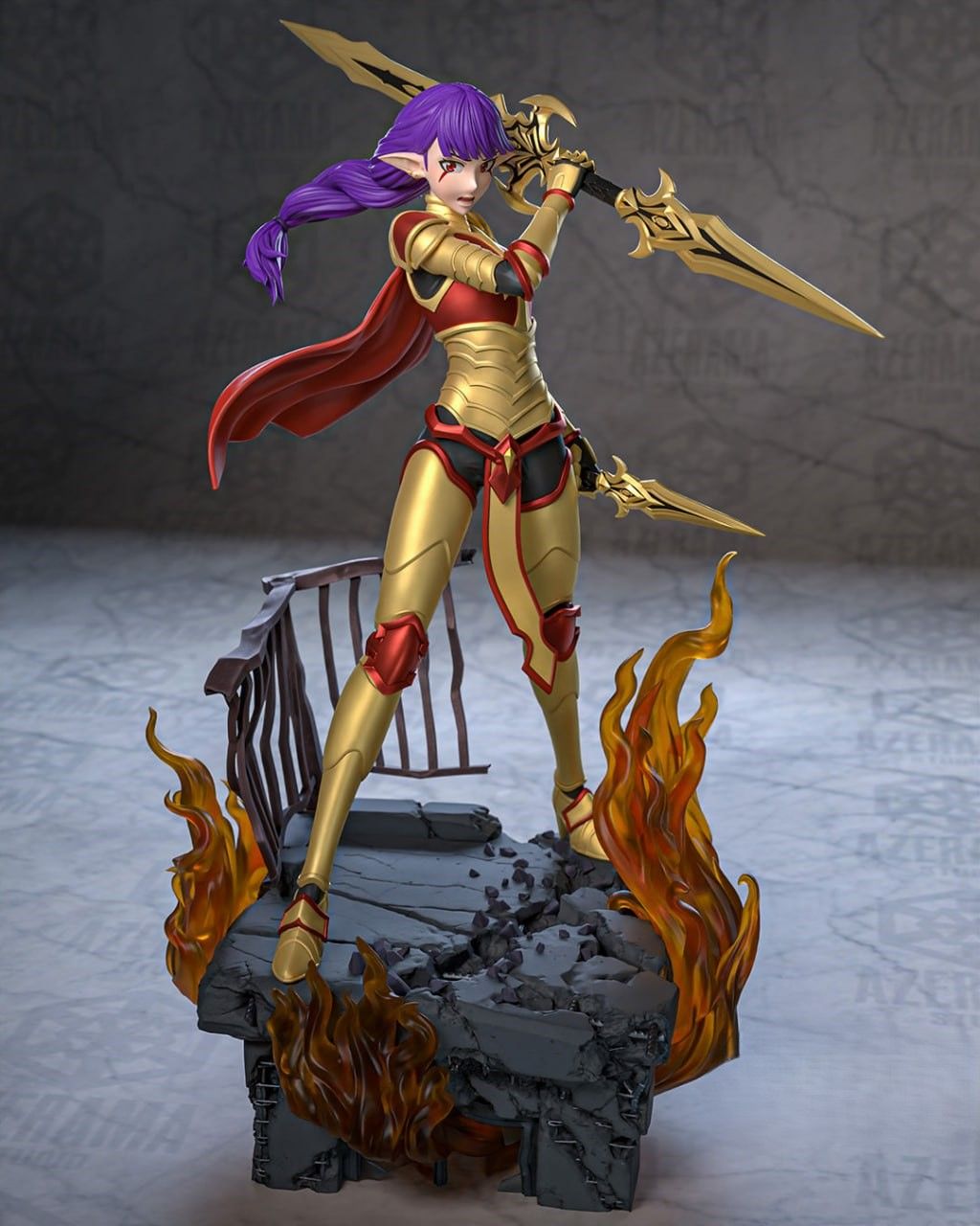 Esil Radiru Statue | Solo Leveling Fan Art by Azerama SFW,NSFW 3d printed,3d printed statue,nsfw statue,Esil Radiru statue,Solo Leveling statue