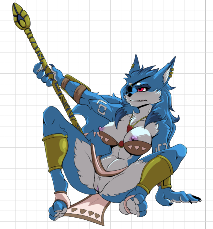 Krystal Eye Patch Furry Girl Sticker | Star Fox Vinyl Sticker NSFW krystal sticker,furry sticker,Star Fox sticker,NSFW stickers