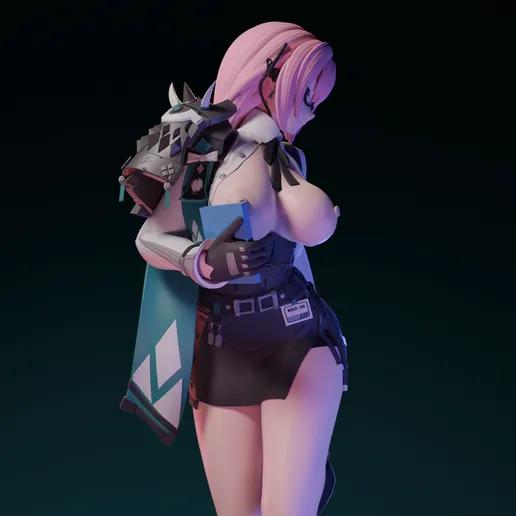 Yanagi Statue | Zenless Zone Zero Fan Art by FunserviceSTL SFW,NSFW 3d printed statue,nsfw statue,Yanagi statue,Zenless Zone Zero ,3d printed figure,3d printed