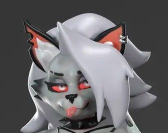 Loona Statue | Helluva Boss Fan Art by Anyonensfw SFW,NSFW,Futa 3d printed,3d printed statue,Loona Statue,Helluva Boss,furry statue,nsfw statue,futa statue