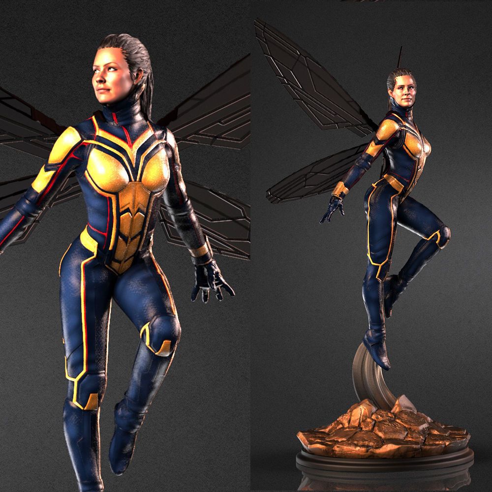 The Wasp Statue | Marvel Fan Art by VX-Labs SFW null