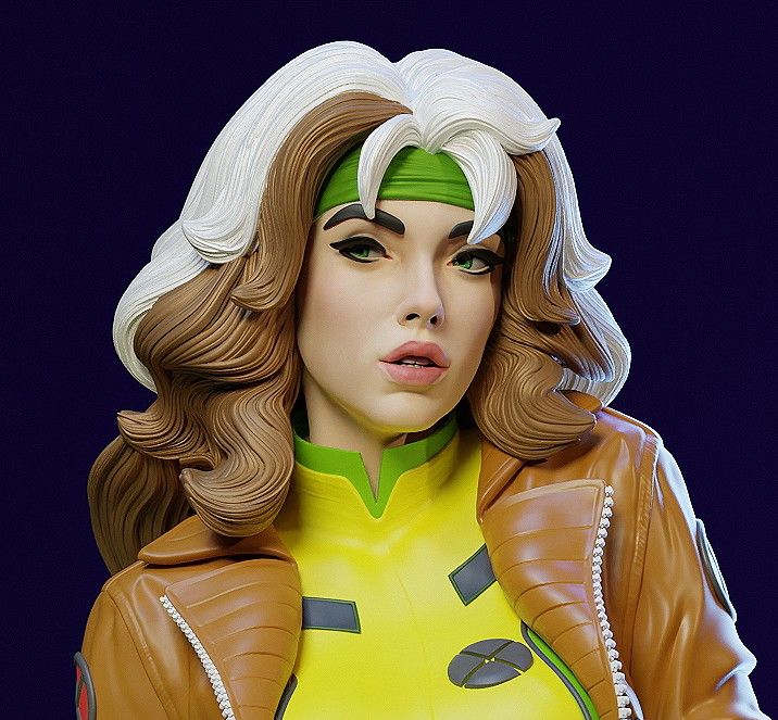Rogue Statue | X-Men Fan Art by E.S Monster SFW,NSFW 3d printed,3d printed statue,nsfw statue,Rogue statue,X-Men statue