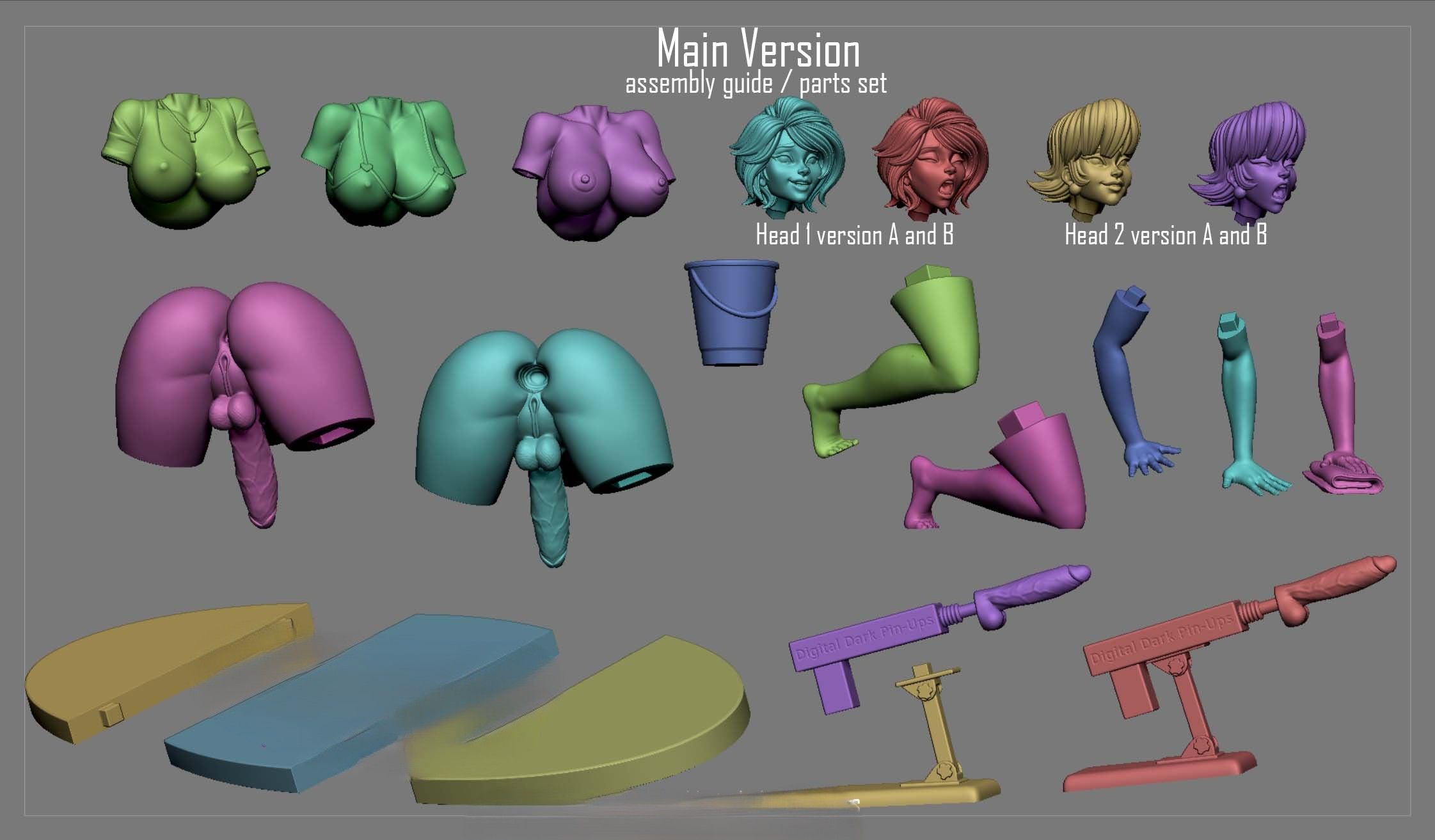 Aunt Cass Statue | Big Hero 6 Fan Art by Digital Dark SFW,NSFW,Futa 3d printed statue,Big Hero 6,Aunt Cass,3d printed figure,nsfw statue,futa statue,futa figurines,futanari figurines,futanari statue