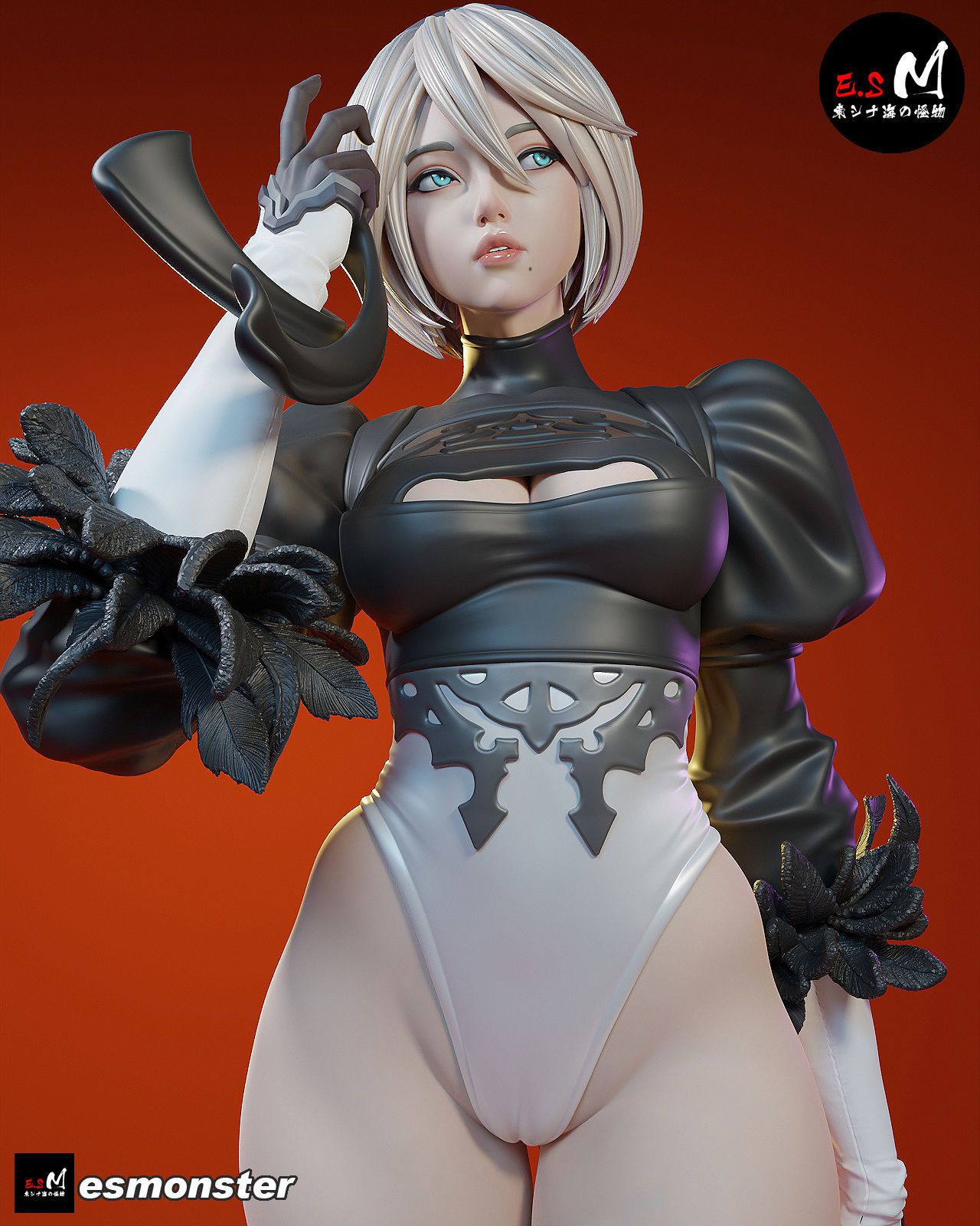 2B NieR Statue | NieR: Automata Fan Art by E.S Monster SFW,NSFW 3d printed,3d printed statue,nsfw statue,2B NieR statue,NieR: Automata statue