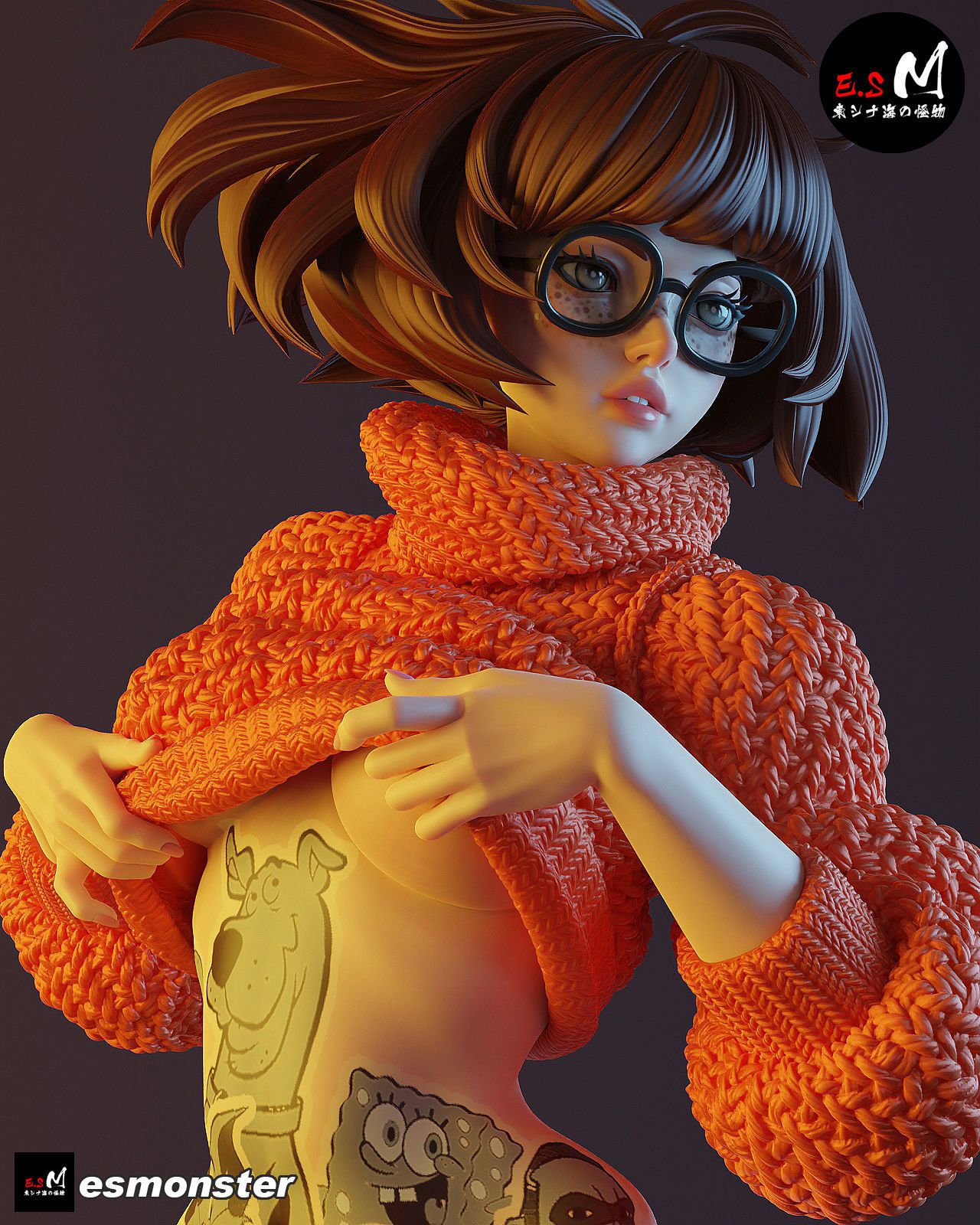 Velma Statue | Scooby-Doo Fan Art by E.S Monster SFW,NSFW null