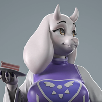 Toriel Goat Statue | Undertale Fanart von Anyonensfw SFW,NSFW 3d printed,3d printed statue,nsfw statue,Toriel Goat Statue,Undertale Statue