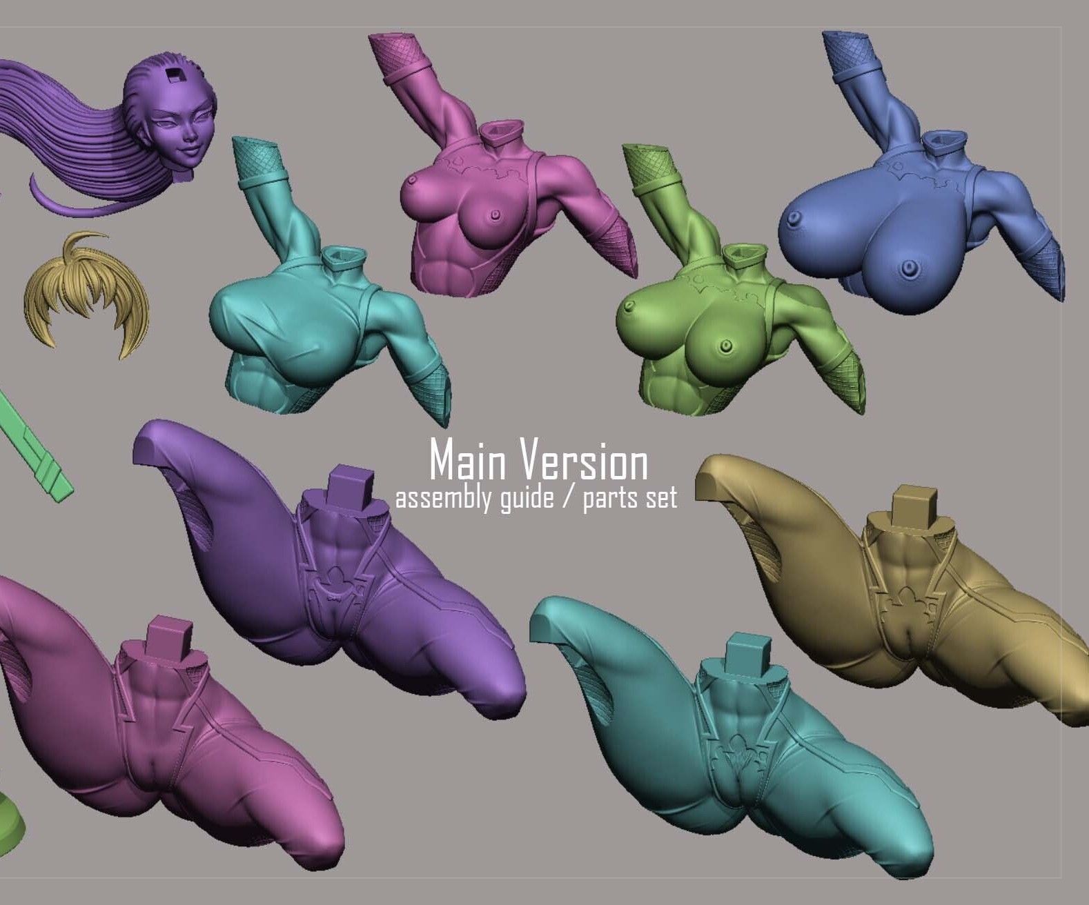 Figura Igawa Asagi | Taimanin fanart autorstwa Digital Dark SFW,NSFW,Futa 3d printed statue,3d printed,nsfw statue,futa statue,3d printed figure,Igawa Asagi Statue,Taimanin Statue