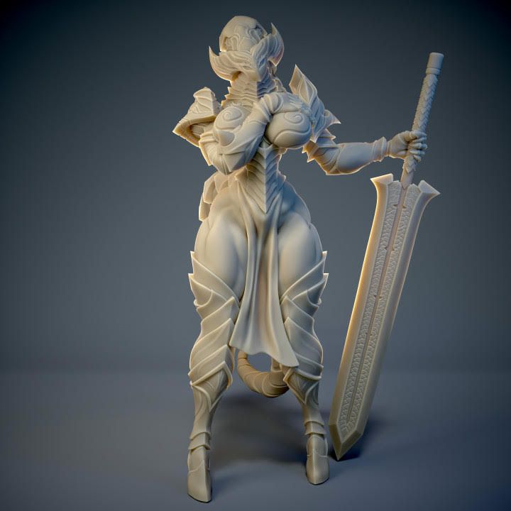 Red Knight Remastered v1 Miniature | Original Fan Art by MADSMINIS SFW,NSFW,Futa 3d printed miniature,miniature,3d printed,nsfw miniature,Red Knight