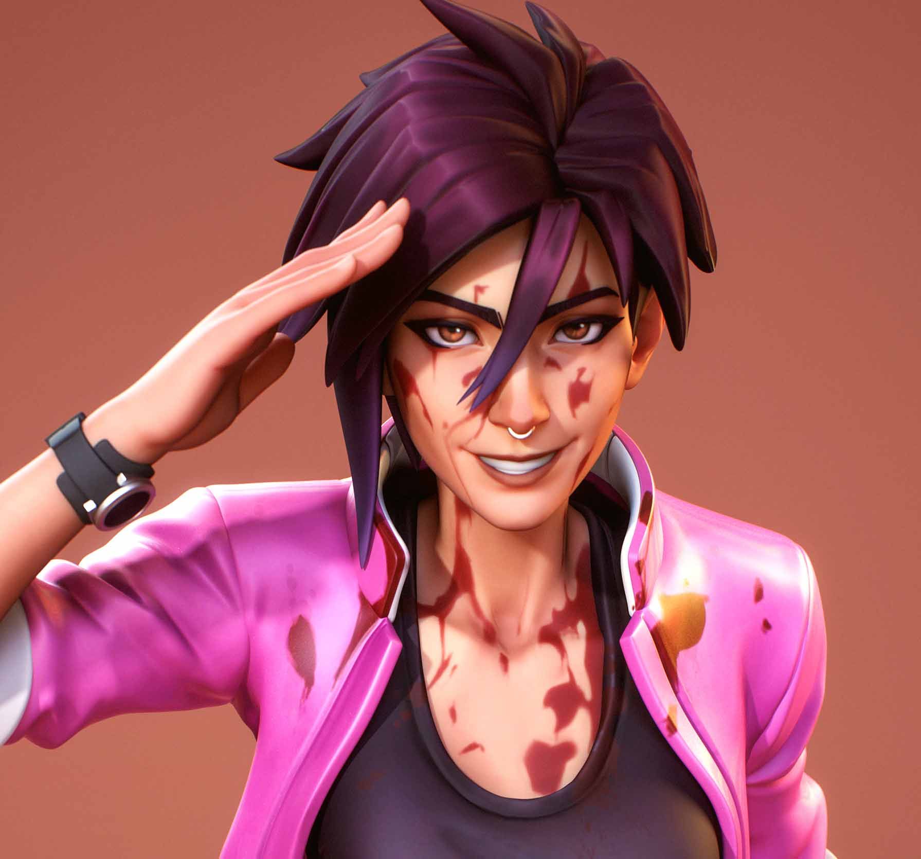 Invisigal Statue | Blonde Blazer Fan Art by Kuru Figure SFW 3d printed statue,Dispatch statue,Invisigal statue,3d printed figure,3d printed