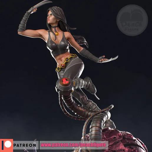 X-23 Statue | Marvel Fan Art by PEACHFIGURE SFW,NSFW 3d printed statue,3d printed,nsfw statue,3d printed figure,X-23 Statue,Marvel