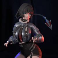 Figura Jane Doe | Zenless Zone Zero Fanart autorstwa FunserviceSTL SFW,NSFW,Futa 3d printed statue,nsfw statue,Jane Doe statue,Zenless Zone Zero,3d printed figure,3d printed,futanari statue,futanari figurines,futa figurines,futa statue