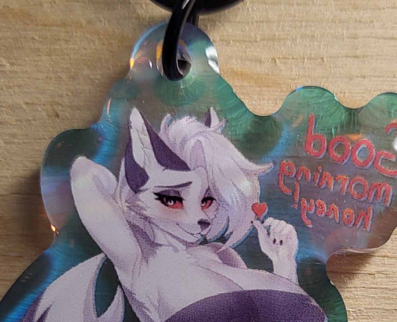 Loona Furry Keychain | Helluva Boss Acrylic Keychain SFW loona keychain,furry keychain,Helluva Boss keychain,sfw keychain