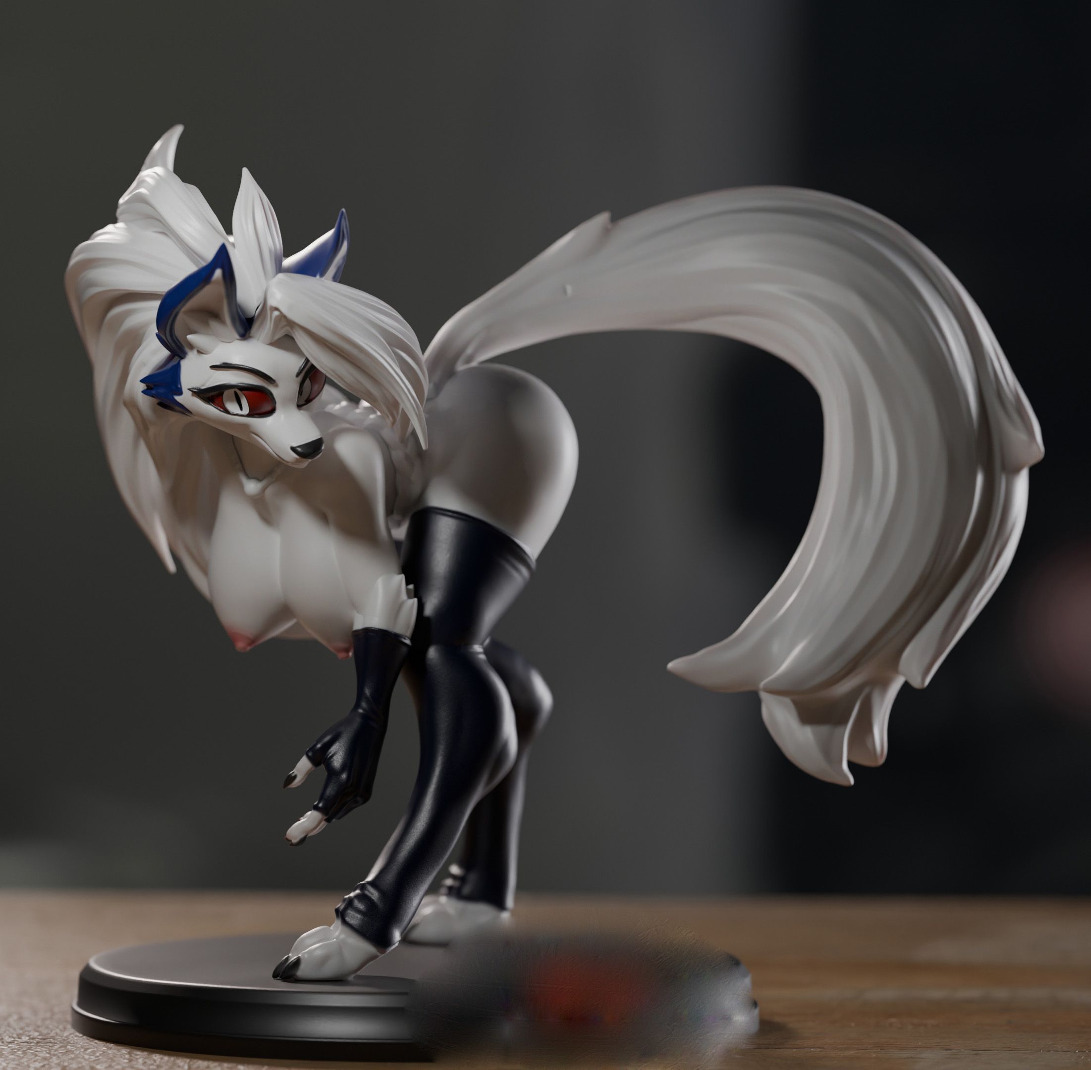 Figura Loona | Helluva Boss Fanart autorstwa Gibly SFW,NSFW,Futa 3d printed statue,3d printed,Helluva Boss Statue,nsfw statue,3d printed figure,Loona Statue,futa figurines,futanari figurines,futanari statue,futa statue,furry statue