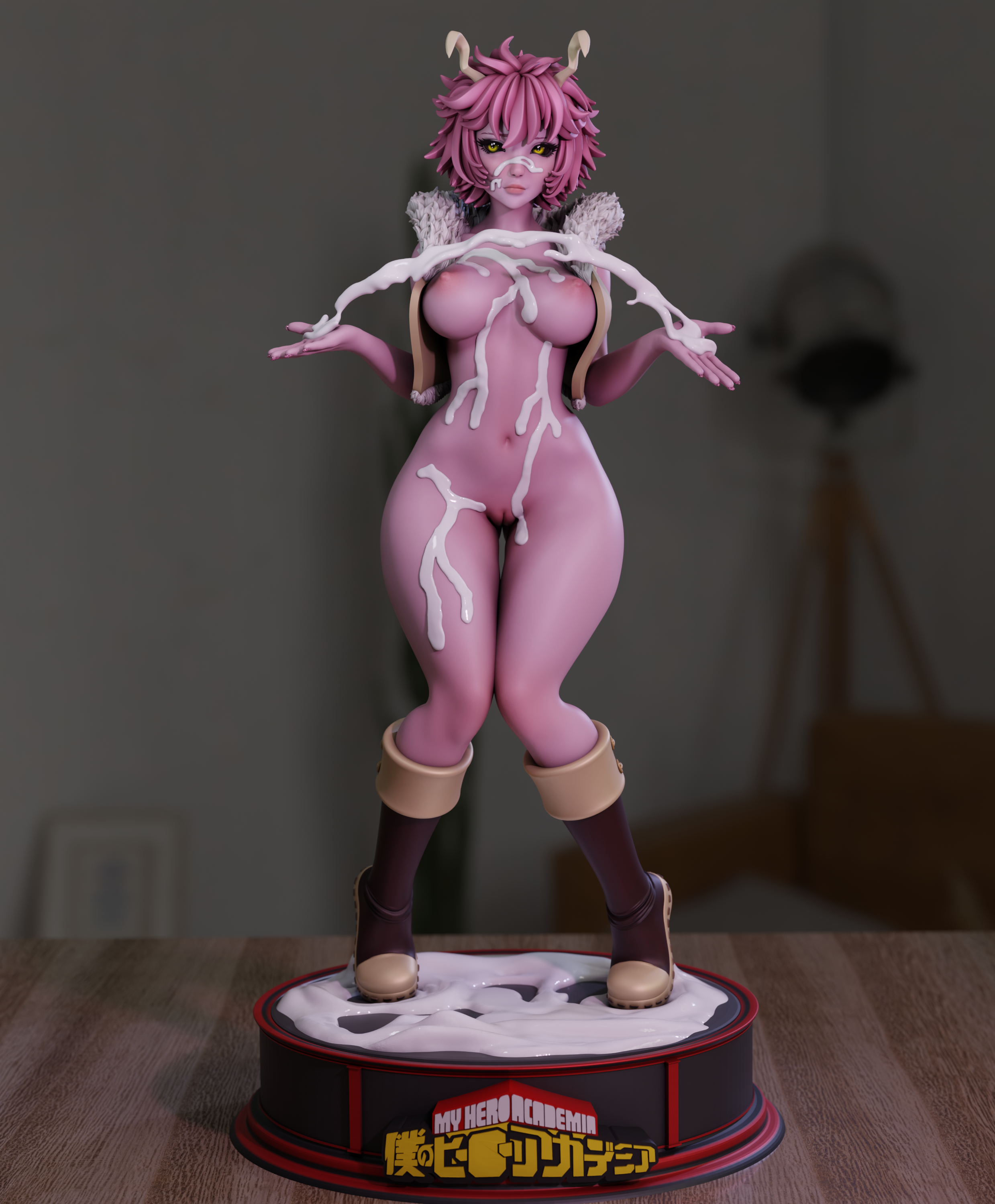 Mina Ashido Statue | My Hero Academia Fan Art by Momoji3d SFW,NSFW 3d printed,3d printed statue,nsfw statue,Mina Ashido statue,My Hero Academia statue