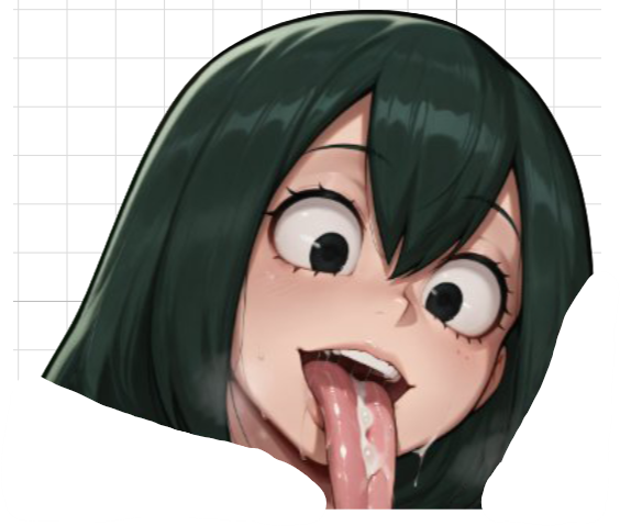 Tsuyu Asui Futa Sticker | My Hero Academia Futanari Stickers Ecchi Cartoon Futa futa sticker,stickers,Tsuyu Asui sticker,My Hero Academia sticker,futanari sticker