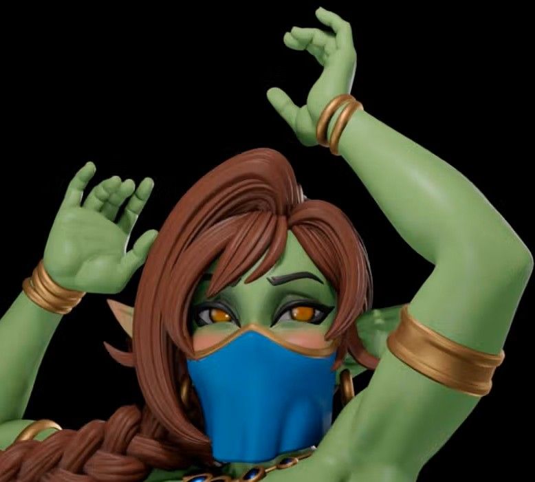 Goblin Dancer Statue | Original Fan Art by Digital Dark SFW,NSFW,Futa futa