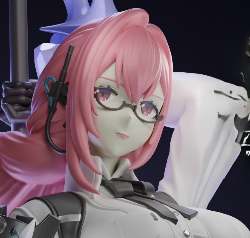 Tsukishiro Yanagi Statue | Zenless Zone Zero Fan Art by Marlos Mastepiece SFW 3d printed statue,Zenless Zone Zero,3d printed,Tsukishiro Yanagi Statue,3d printed figure