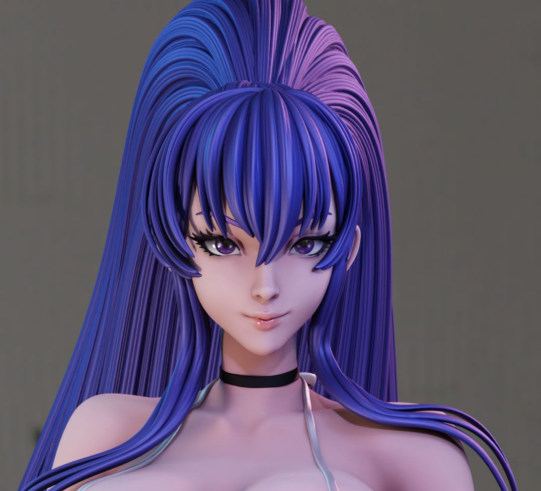 Akiyama Rinko Bikini Statue | Taimanin Murasaki Fan Art by Momoji3d SFW,NSFW 3d printed statue,3d printed,nsfw statue,Taimanin Murasaki statue,Akiyama Rinko statue