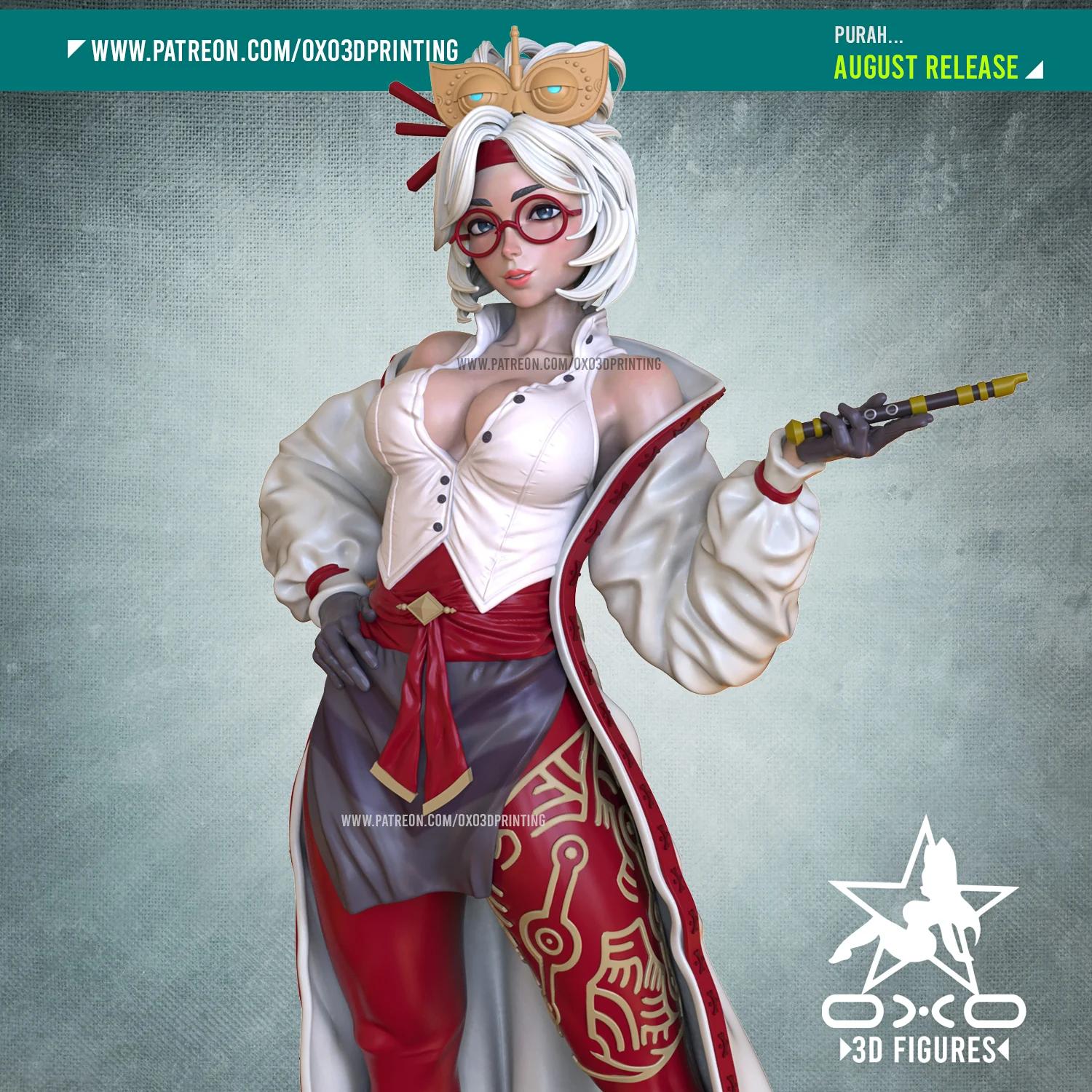 Purah Statue | Zelda Fan Art by OXO3D SFW,NSFW null