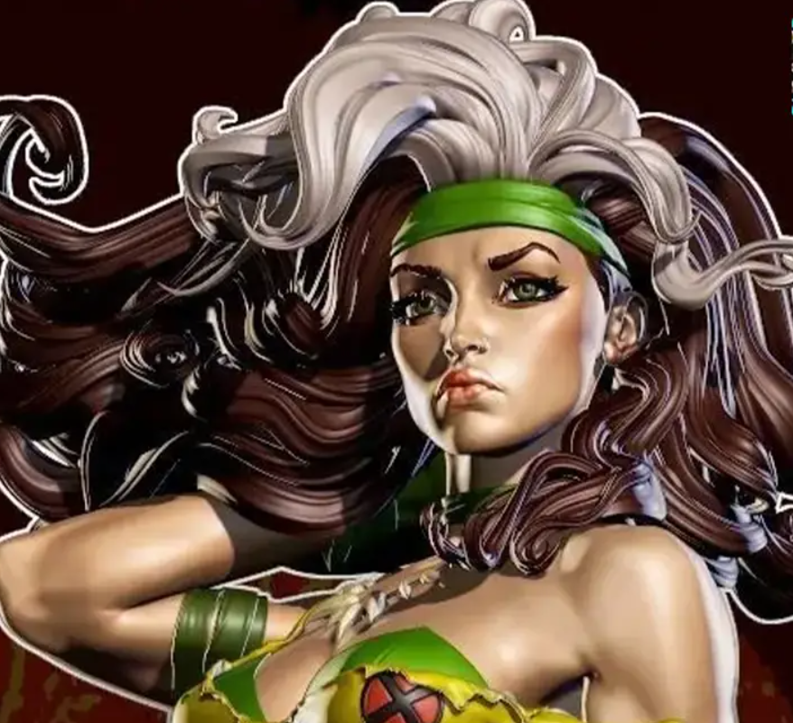 Rogue Savage Land Statue | X-Men Fan Art by Yan-H SFW,NSFW 3d printed statue,3d printed,nsfw statue,3d printed figure,Rogue statue,X-Men statue