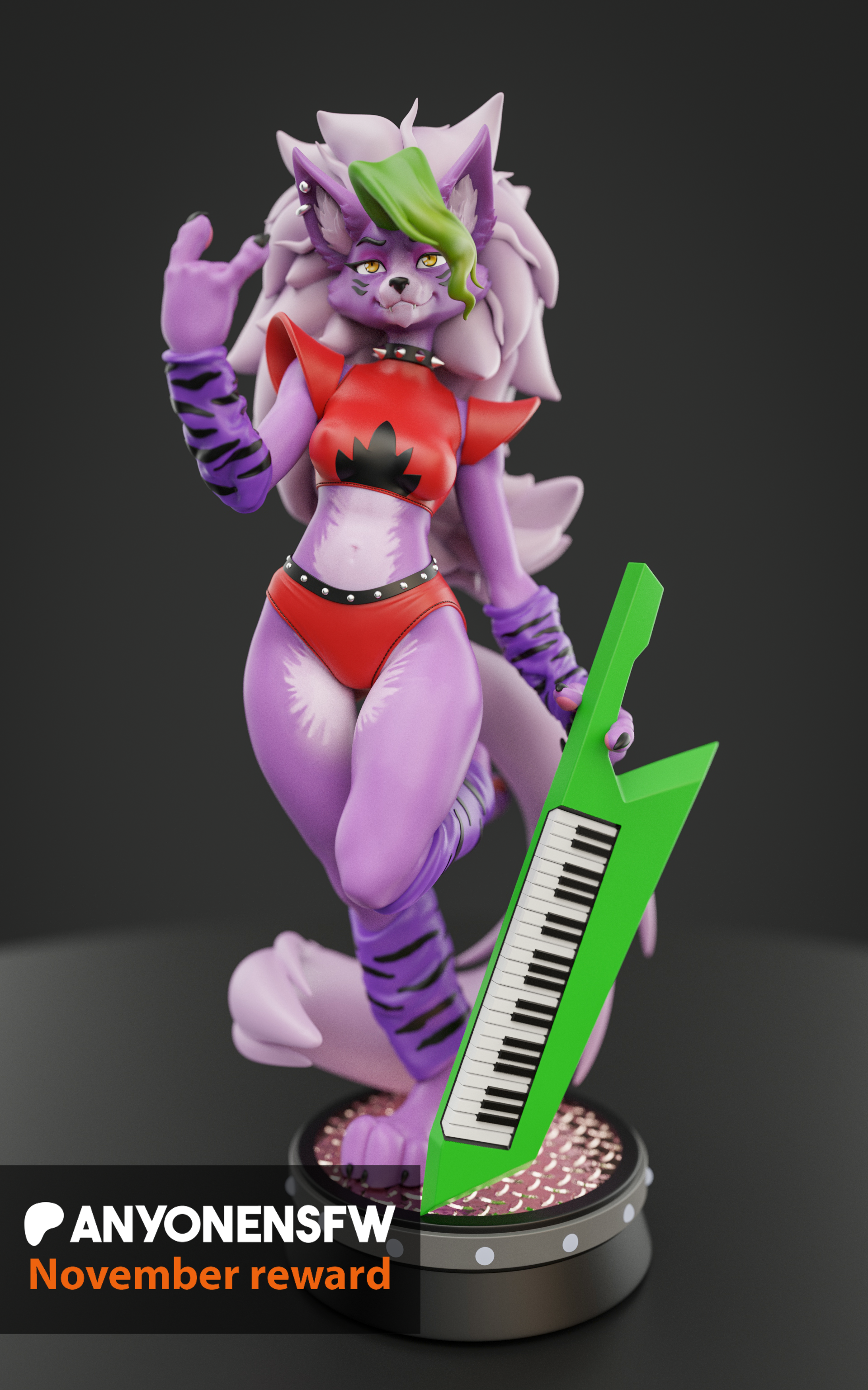 Roxanne Statue | Five Nights at Freddy's Fan Art by Anyone NSFW SFW,NSFW,Futa 3d printed,3d printed statue,Roxanne Statue ,Nights at Freddy's statue,nsfw statue