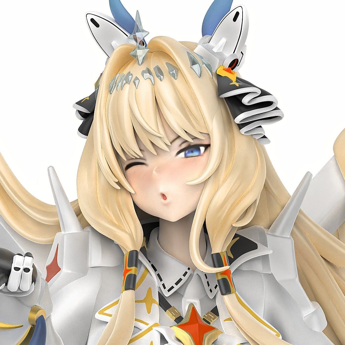 Crown Statue | NIKKE Fan Art by Sin3Dstudio  SFW 3d printed statue,Crown statue,NIKKE,3d printed figure,3d printed