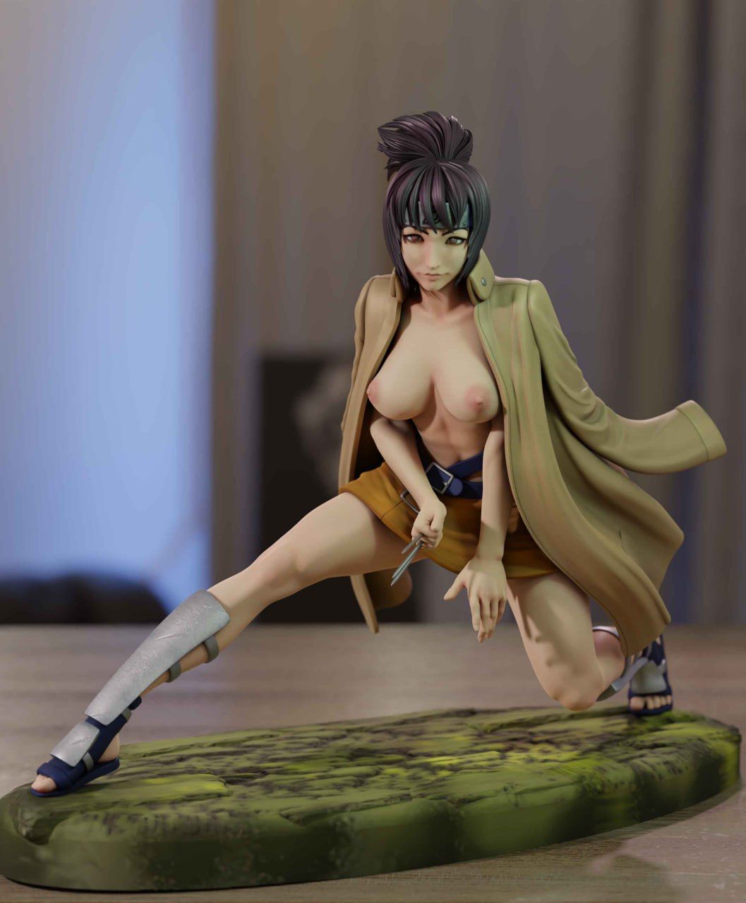Anko Mitarashi Statue | Naruto Fan Art by Momoji3d SFW,NSFW 3d printed,3d printed statue,nsfw statue,Anko Mitarashi statue,Naruto statue
