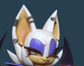 Rouge Statue | Sonic the Hedgehog Fan Art by GeneralButa SFW,NSFW 3d printed statue,3d printed,nsfw statue,Rouge Statue,3d printed figure,Sonic the Hedgehog