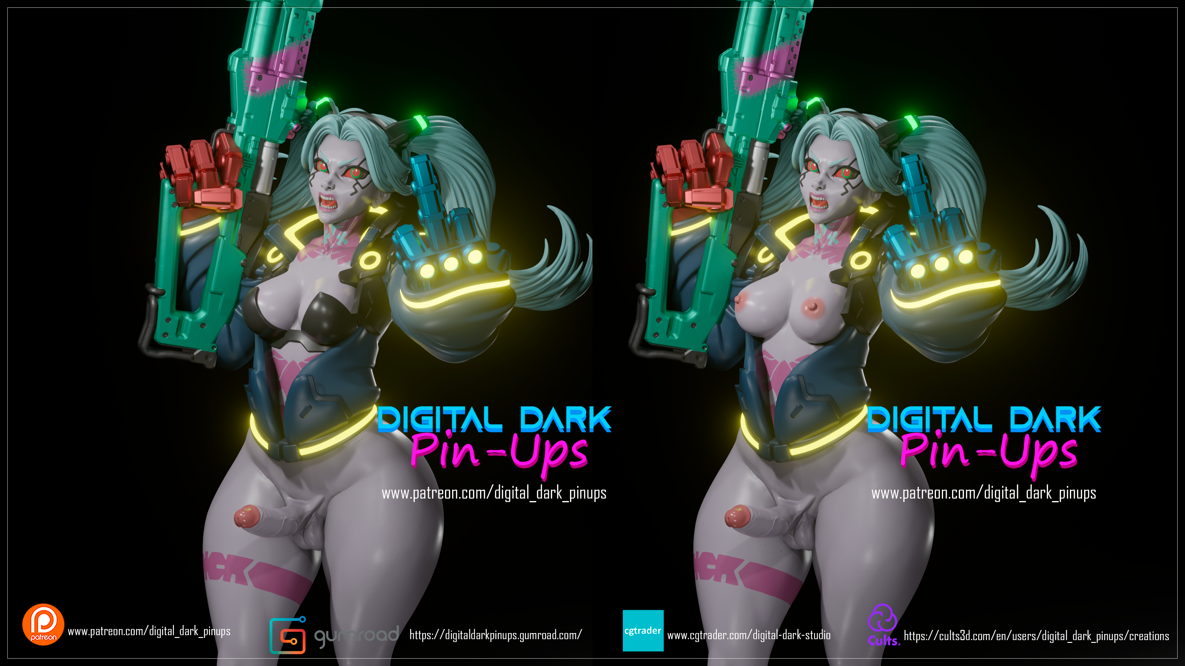 Rebecca Statue | Cyberpunk Edgerunners Fan Art by Digital Dark image