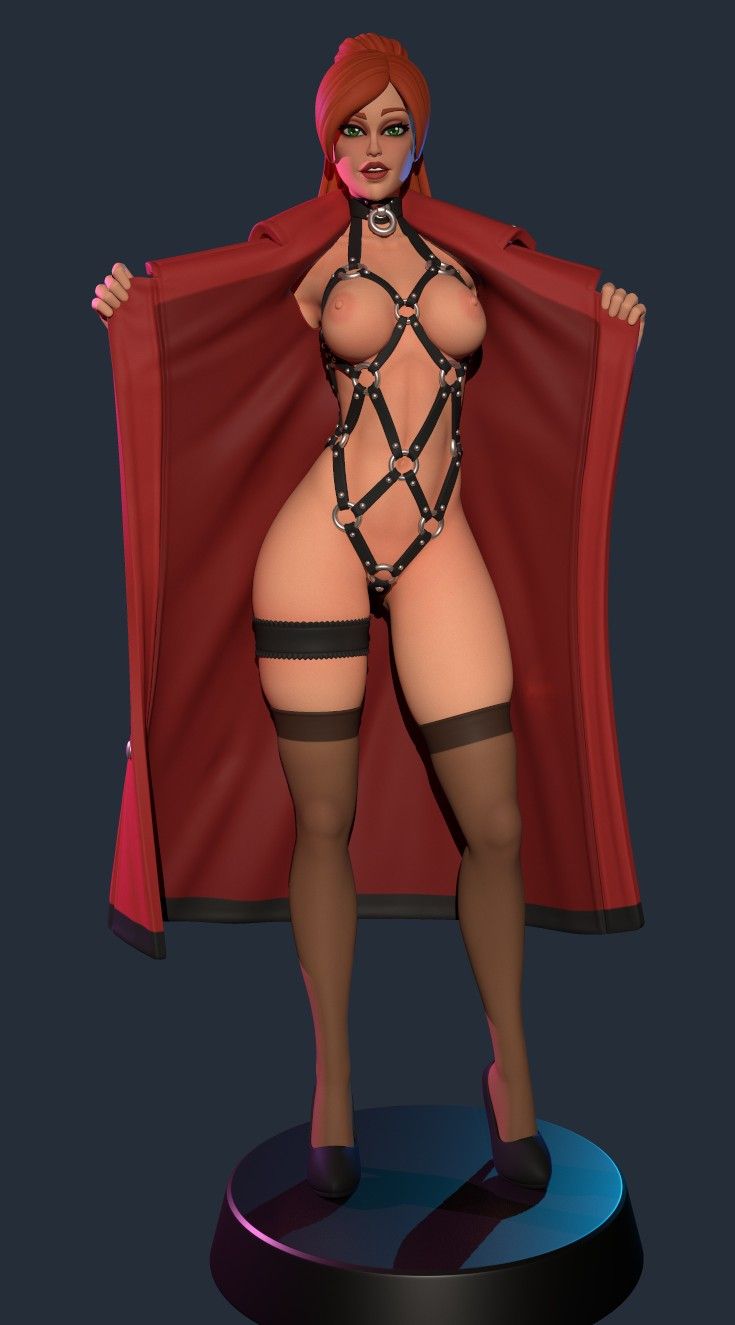 Flasher Merchant Statue | Cyberpunk Fan Art by Studio Sol Union SFW,NSFW,Futa 3d printed statue,3d printed,nsfw statue,futa statue,futa figurines,futanari figurines,futanari statue,3d printed figure,Flasher Merchant Statue ,Cyberpunk statue