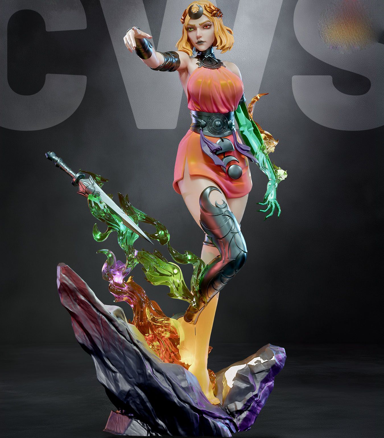 Melinoe Statue | Hades Fan Art by CW Studios SFW,NSFW 3d printed statue,Melinoe statue,3d printed,Hades Statue,3d printed figure,nsfw statue