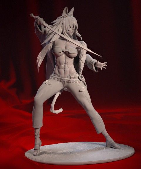 Ghislaine Statue | Mushoku Tensei Fan Art by Bulkamancer SFW 3d printed statue,3d printed,Ghislaine Statue,3d printed figure,Mushoku Tensei