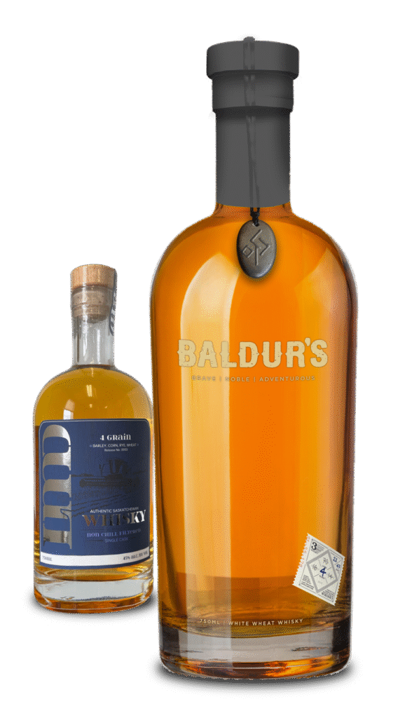 Baldur's whisky bottles